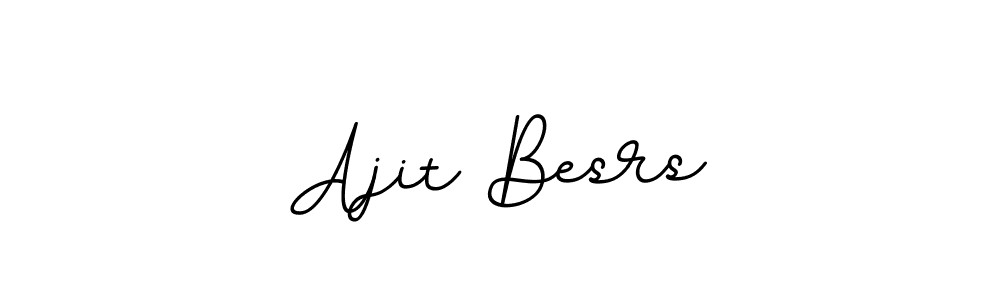 How to make Ajit Besrs name signature. Use BallpointsItalic-DORy9 style for creating short signs online. This is the latest handwritten sign. Ajit Besrs signature style 11 images and pictures png