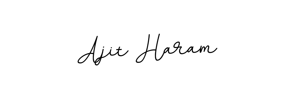 You should practise on your own different ways (BallpointsItalic-DORy9) to write your name (Ajit Haram) in signature. don't let someone else do it for you. Ajit Haram signature style 11 images and pictures png