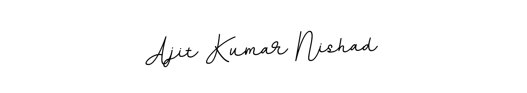 You should practise on your own different ways (BallpointsItalic-DORy9) to write your name (Ajit Kumar Nishad) in signature. don't let someone else do it for you. Ajit Kumar Nishad signature style 11 images and pictures png