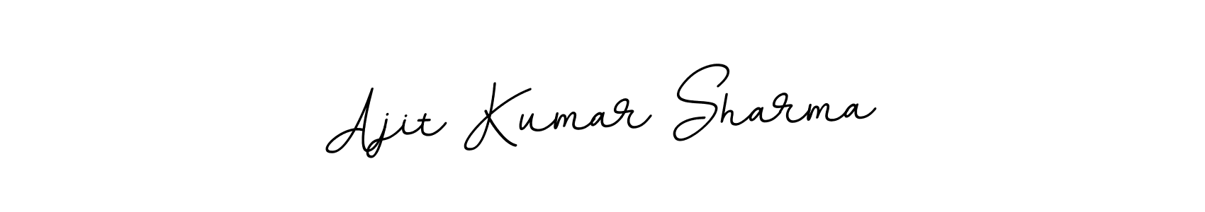 Create a beautiful signature design for name Ajit Kumar Sharma. With this signature (BallpointsItalic-DORy9) fonts, you can make a handwritten signature for free. Ajit Kumar Sharma signature style 11 images and pictures png
