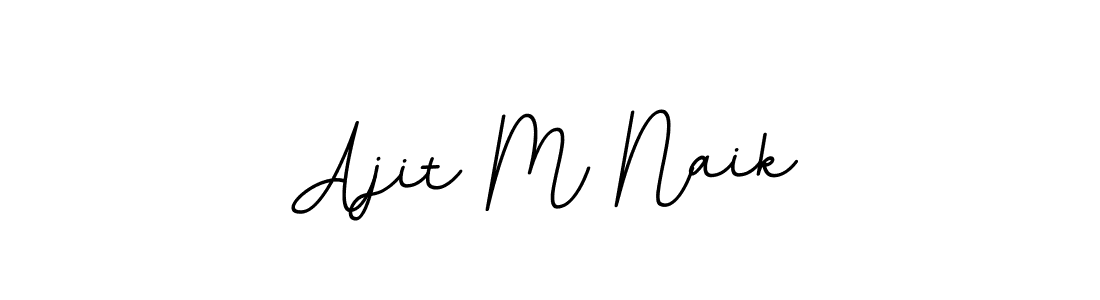 Use a signature maker to create a handwritten signature online. With this signature software, you can design (BallpointsItalic-DORy9) your own signature for name Ajit M Naik. Ajit M Naik signature style 11 images and pictures png