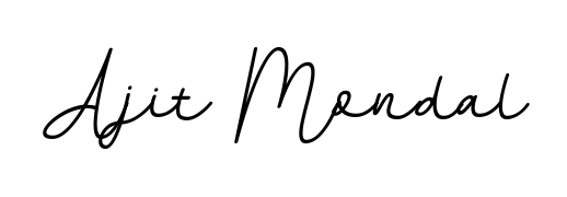 Create a personalized artistic stamp with Ajit Mondal in BallpointsItalic-DORy9 font. Perfect for visual artists, designers, and influencers. Ajit Mondal signature style 11 images and pictures png