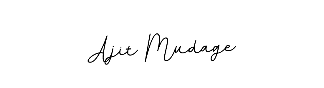 Design your own signature with our free online signature maker. With this signature software, you can create a handwritten (BallpointsItalic-DORy9) signature for name Ajit Mudage. Ajit Mudage signature style 11 images and pictures png
