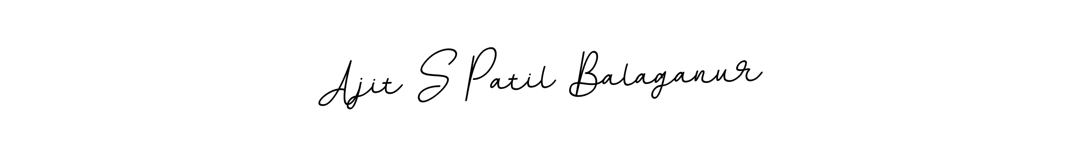 This is the best signature style for the Ajit S Patil Balaganur name. Also you like these signature font (BallpointsItalic-DORy9). Mix name signature. Ajit S Patil Balaganur signature style 11 images and pictures png