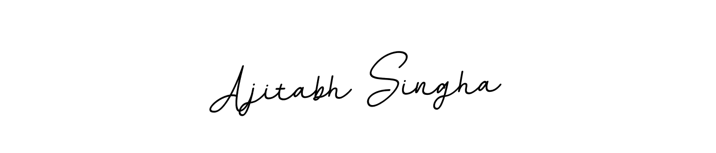 How to make Ajitabh Singha name signature. Use BallpointsItalic-DORy9 style for creating short signs online. This is the latest handwritten sign. Ajitabh Singha signature style 11 images and pictures png