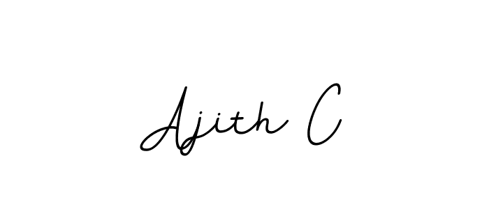 The best way (BallpointsItalic-DORy9) to make a short signature is to pick only two or three words in your name. The name Ajith C include a total of six letters. For converting this name. Ajith C signature style 11 images and pictures png