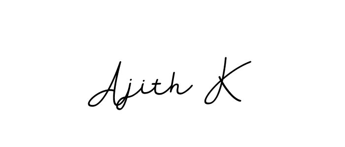 Also we have Ajith K name is the best signature style. Create professional handwritten signature collection using BallpointsItalic-DORy9 autograph style. Ajith K signature style 11 images and pictures png