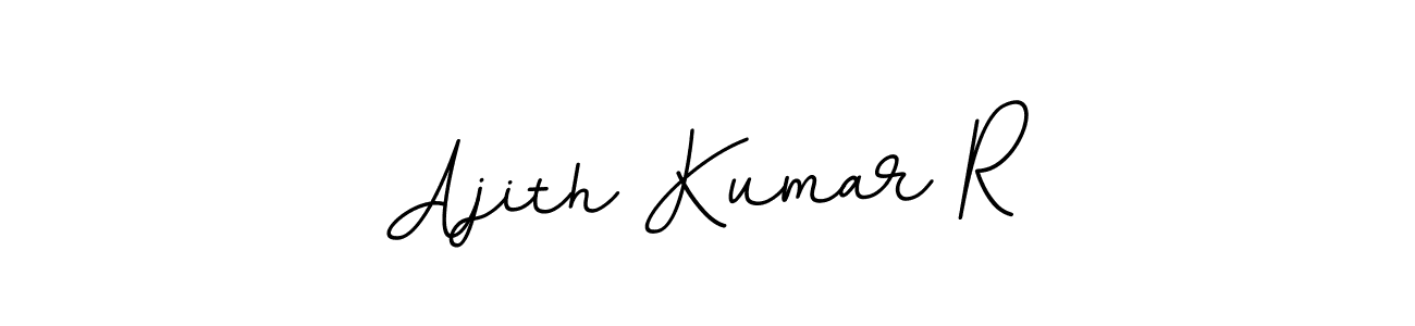 Make a beautiful signature design for name Ajith Kumar R. With this signature (BallpointsItalic-DORy9) style, you can create a handwritten signature for free. Ajith Kumar R signature style 11 images and pictures png