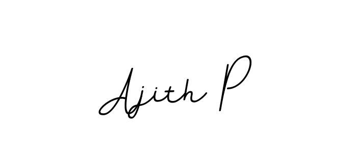 Ajith P stylish signature style. Best Handwritten Sign (BallpointsItalic-DORy9) for my name. Handwritten Signature Collection Ideas for my name Ajith P. Ajith P signature style 11 images and pictures png