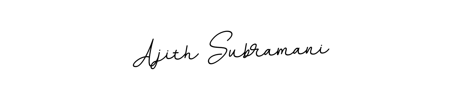 Also we have Ajith Subramani name is the best signature style. Create professional handwritten signature collection using BallpointsItalic-DORy9 autograph style. Ajith Subramani signature style 11 images and pictures png