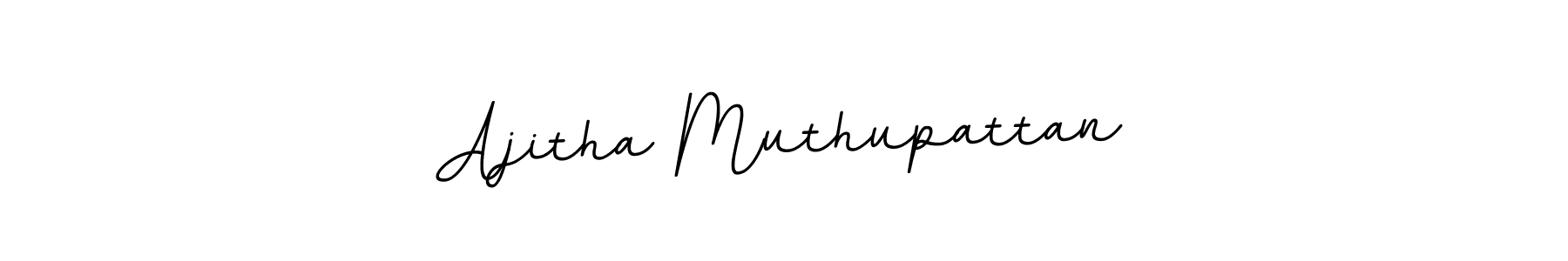 You should practise on your own different ways (BallpointsItalic-DORy9) to write your name (Ajitha Muthupattan) in signature. don't let someone else do it for you. Ajitha Muthupattan signature style 11 images and pictures png