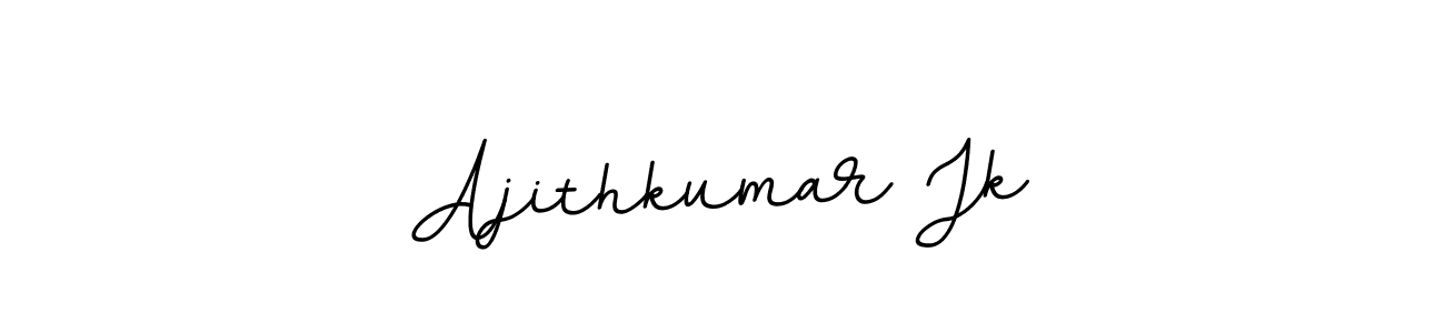 The best way (BallpointsItalic-DORy9) to make a short signature is to pick only two or three words in your name. The name Ajithkumar Jk include a total of six letters. For converting this name. Ajithkumar Jk signature style 11 images and pictures png