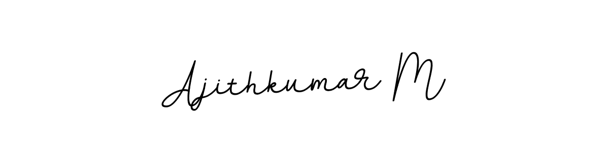Ajithkumar M stylish signature style. Best Handwritten Sign (BallpointsItalic-DORy9) for my name. Handwritten Signature Collection Ideas for my name Ajithkumar M. Ajithkumar M signature style 11 images and pictures png