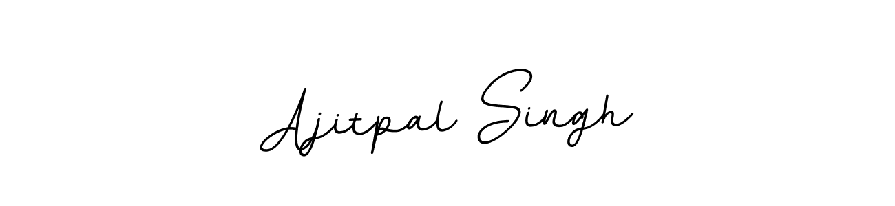 How to make Ajitpal Singh name signature. Use BallpointsItalic-DORy9 style for creating short signs online. This is the latest handwritten sign. Ajitpal Singh signature style 11 images and pictures png