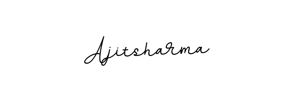 This is the best signature style for the Ajitsharma name. Also you like these signature font (BallpointsItalic-DORy9). Mix name signature. Ajitsharma signature style 11 images and pictures png