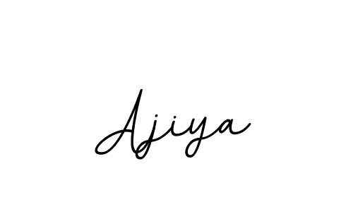 Use a signature maker to create a handwritten signature online. With this signature software, you can design (BallpointsItalic-DORy9) your own signature for name Ajiya. Ajiya signature style 11 images and pictures png