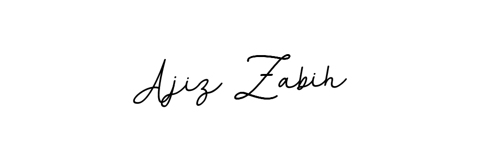 Use a signature maker to create a handwritten signature online. With this signature software, you can design (BallpointsItalic-DORy9) your own signature for name Ajiz Zabih. Ajiz Zabih signature style 11 images and pictures png