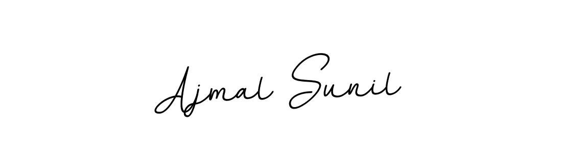 if you are searching for the best signature style for your name Ajmal Sunil. so please give up your signature search. here we have designed multiple signature styles  using BallpointsItalic-DORy9. Ajmal Sunil signature style 11 images and pictures png