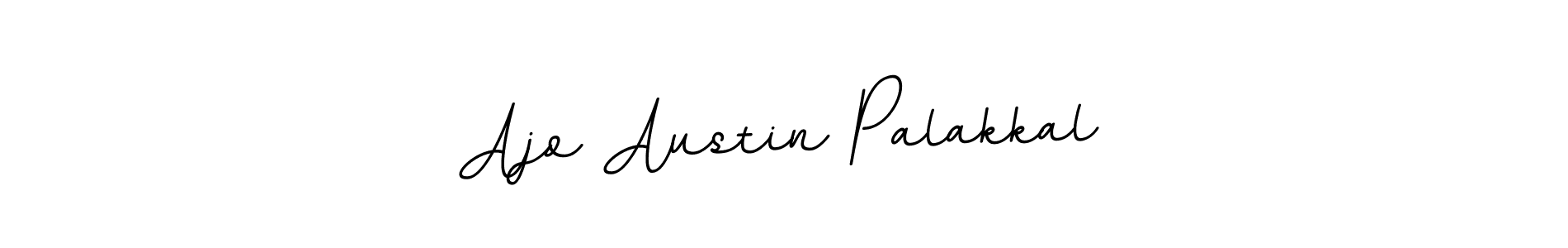How to make Ajo Austin Palakkal name signature. Use BallpointsItalic-DORy9 style for creating short signs online. This is the latest handwritten sign. Ajo Austin Palakkal signature style 11 images and pictures png