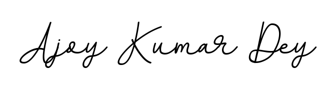 A stylish, flowing autograph style designed for name Ajoy Kumar Dey using BallpointsItalic-DORy9 typography. Perfect for digital creative projects. Ajoy Kumar Dey signature style 11 images and pictures png