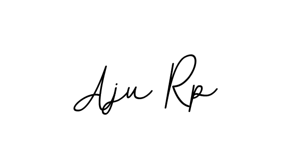 Design your own signature with our free online signature maker. With this signature software, you can create a handwritten (BallpointsItalic-DORy9) signature for name Aju Rp. Aju Rp signature style 11 images and pictures png