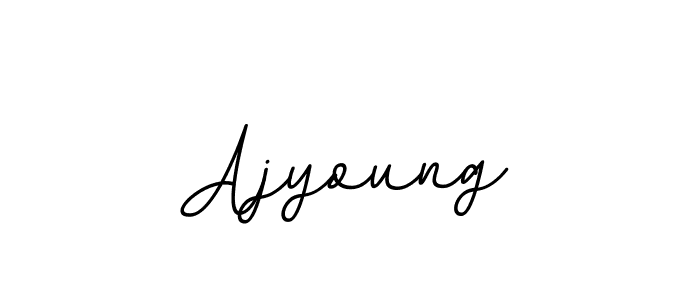 Make a beautiful signature design for name Ajyoung. With this signature (BallpointsItalic-DORy9) style, you can create a handwritten signature for free. Ajyoung signature style 11 images and pictures png