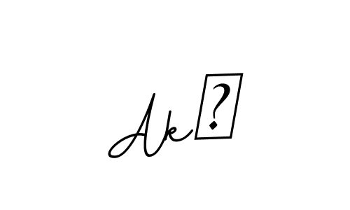 How to make Ak❤ signature? BallpointsItalic-DORy9 is a professional autograph style. Create handwritten signature for Ak❤ name. Ak❤ signature style 11 images and pictures png