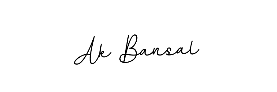 The best way (BallpointsItalic-DORy9) to make a short signature is to pick only two or three words in your name. The name Ak Bansal include a total of six letters. For converting this name. Ak Bansal signature style 11 images and pictures png