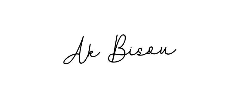 Ak Bisou stylish signature style. Best Handwritten Sign (BallpointsItalic-DORy9) for my name. Handwritten Signature Collection Ideas for my name Ak Bisou. Ak Bisou signature style 11 images and pictures png