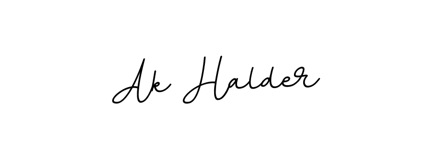 You should practise on your own different ways (BallpointsItalic-DORy9) to write your name (Ak Halder) in signature. don't let someone else do it for you. Ak Halder signature style 11 images and pictures png