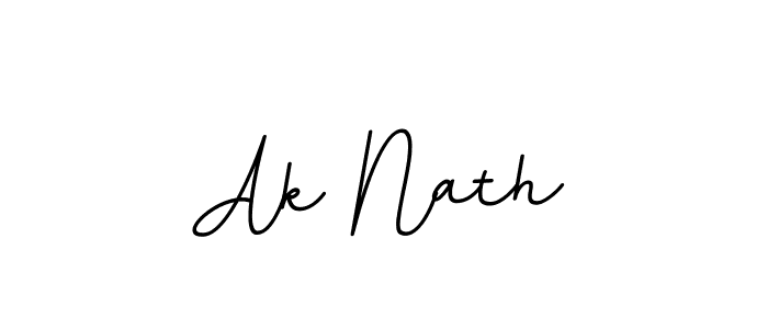 Make a beautiful signature design for name Ak Nath. With this signature (BallpointsItalic-DORy9) style, you can create a handwritten signature for free. Ak Nath signature style 11 images and pictures png