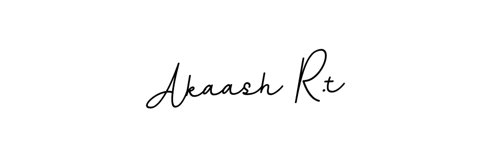 Use a signature maker to create a handwritten signature online. With this signature software, you can design (BallpointsItalic-DORy9) your own signature for name Akaash R.t. Akaash R.t signature style 11 images and pictures png