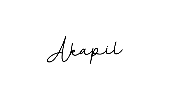 Akapil stylish signature style. Best Handwritten Sign (BallpointsItalic-DORy9) for my name. Handwritten Signature Collection Ideas for my name Akapil. Akapil signature style 11 images and pictures png