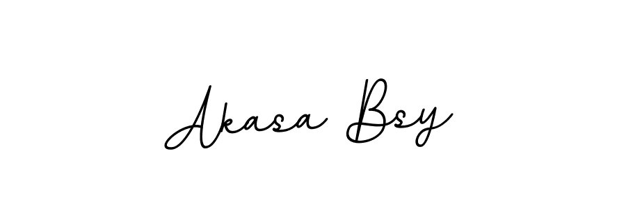 Design your own signature with our free online signature maker. With this signature software, you can create a handwritten (BallpointsItalic-DORy9) signature for name Akasa Bsy. Akasa Bsy signature style 11 images and pictures png