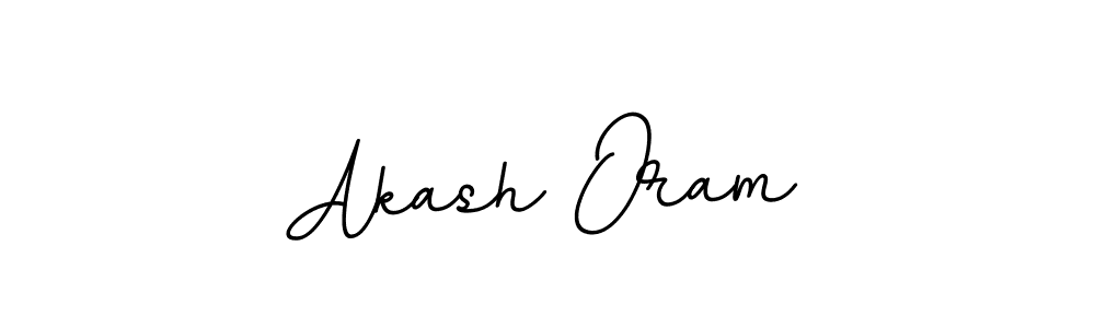 Make a beautiful signature design for name Akash Oram. With this signature (BallpointsItalic-DORy9) style, you can create a handwritten signature for free. Akash Oram signature style 11 images and pictures png