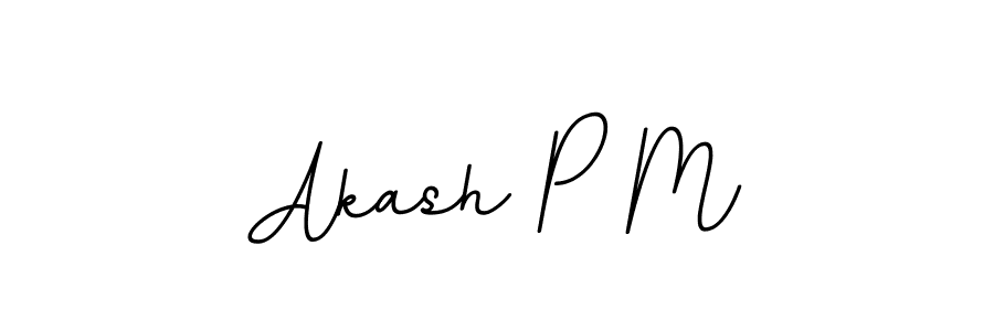 You should practise on your own different ways (BallpointsItalic-DORy9) to write your name (Akash P M) in signature. don't let someone else do it for you. Akash P M signature style 11 images and pictures png