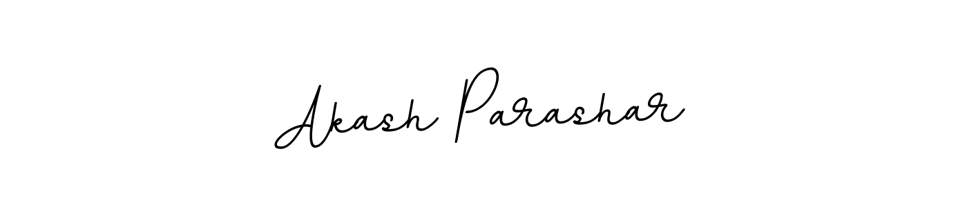 How to make Akash Parashar name signature. Use BallpointsItalic-DORy9 style for creating short signs online. This is the latest handwritten sign. Akash Parashar signature style 11 images and pictures png