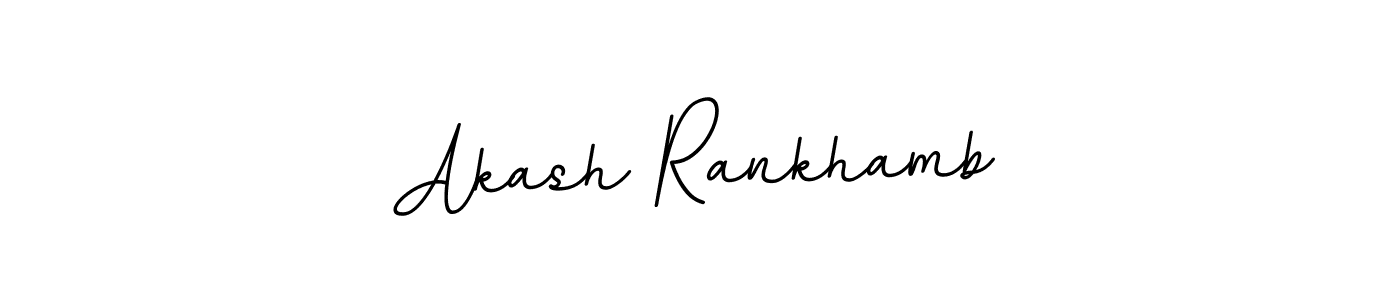 The best way (BallpointsItalic-DORy9) to make a short signature is to pick only two or three words in your name. The name Akash Rankhamb include a total of six letters. For converting this name. Akash Rankhamb signature style 11 images and pictures png