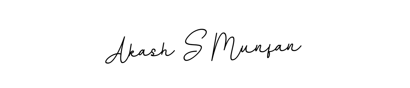 Akash S Munfan stylish signature style. Best Handwritten Sign (BallpointsItalic-DORy9) for my name. Handwritten Signature Collection Ideas for my name Akash S Munfan. Akash S Munfan signature style 11 images and pictures png