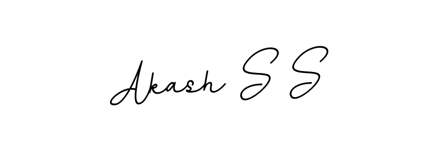 You should practise on your own different ways (BallpointsItalic-DORy9) to write your name (Akash S S) in signature. don't let someone else do it for you. Akash S S signature style 11 images and pictures png