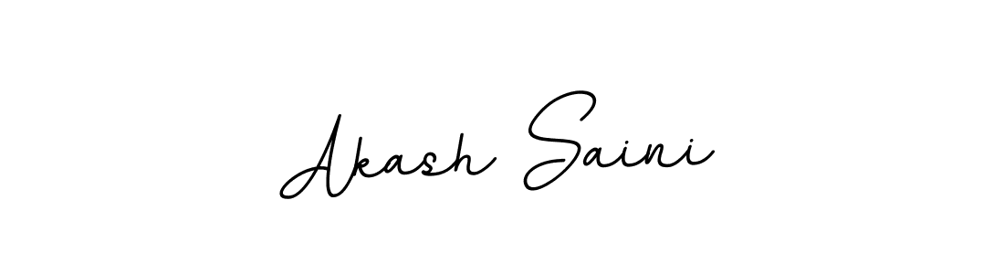 How to make Akash Saini name signature. Use BallpointsItalic-DORy9 style for creating short signs online. This is the latest handwritten sign. Akash Saini signature style 11 images and pictures png