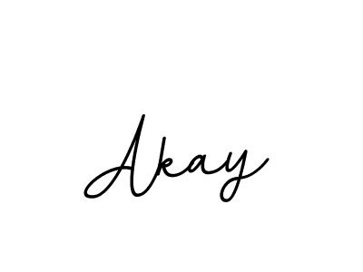 Create a beautiful signature design for name Akay. With this signature (BallpointsItalic-DORy9) fonts, you can make a handwritten signature for free. Akay signature style 11 images and pictures png