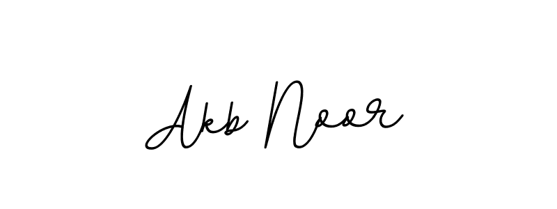 How to make Akb Noor name signature. Use BallpointsItalic-DORy9 style for creating short signs online. This is the latest handwritten sign. Akb Noor signature style 11 images and pictures png