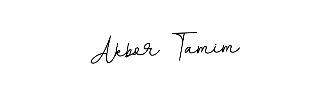 Use a signature maker to create a handwritten signature online. With this signature software, you can design (BallpointsItalic-DORy9) your own signature for name Akbor Tamim. Akbor Tamim signature style 11 images and pictures png