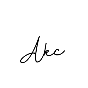 Design your own signature with our free online signature maker. With this signature software, you can create a handwritten (BallpointsItalic-DORy9) signature for name Akc. Akc signature style 11 images and pictures png