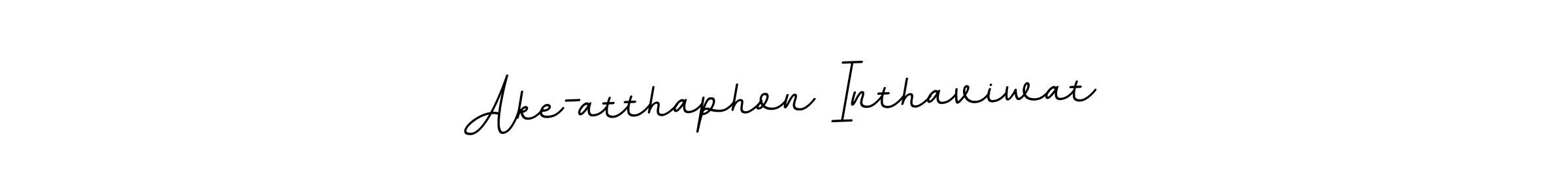 Make a beautiful signature design for name Ake-atthaphon Inthaviwat. With this signature (BallpointsItalic-DORy9) style, you can create a handwritten signature for free. Ake-atthaphon Inthaviwat signature style 11 images and pictures png