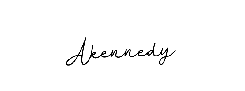 How to make Akennedy name signature. Use BallpointsItalic-DORy9 style for creating short signs online. This is the latest handwritten sign. Akennedy signature style 11 images and pictures png