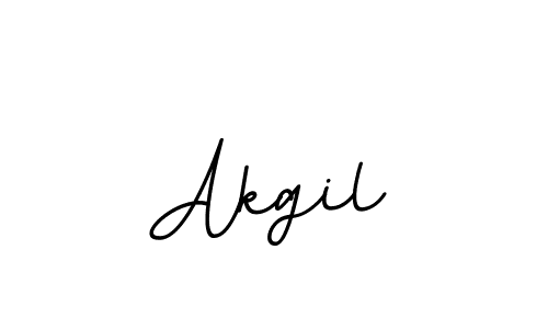 How to make Akgil name signature. Use BallpointsItalic-DORy9 style for creating short signs online. This is the latest handwritten sign. Akgil signature style 11 images and pictures png