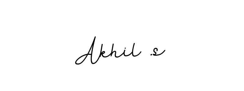 This is the best signature style for the Akhil .s name. Also you like these signature font (BallpointsItalic-DORy9). Mix name signature. Akhil .s signature style 11 images and pictures png