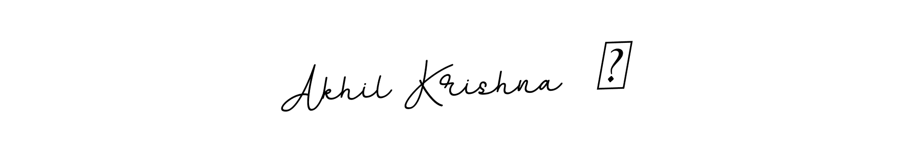 How to make Akhil Krishna  ༗ name signature. Use BallpointsItalic-DORy9 style for creating short signs online. This is the latest handwritten sign. Akhil Krishna  ༗ signature style 11 images and pictures png